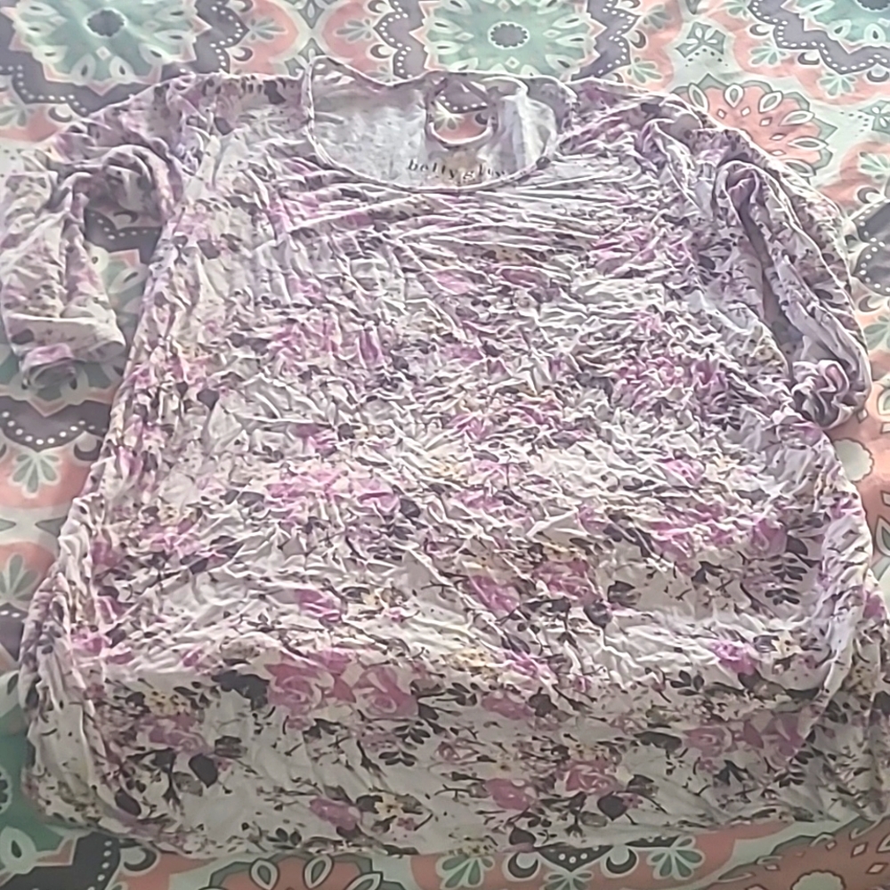 Floral Maternity Shirt